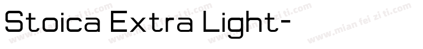Stoica Extra Light字体转换